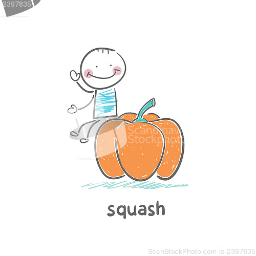 Image of pumpkin and people