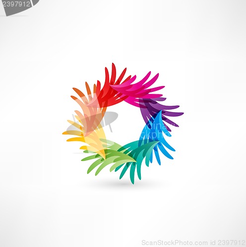 Image of Colored leaves icon