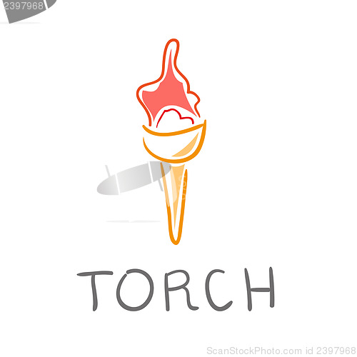Image of flaming torch icon