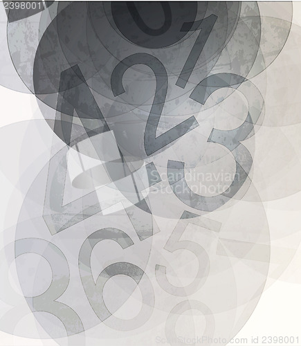 Image of Compositions of colored number. abstract background