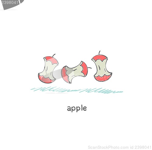 Image of apple core