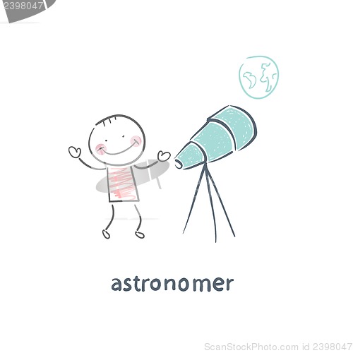 Image of astronomer