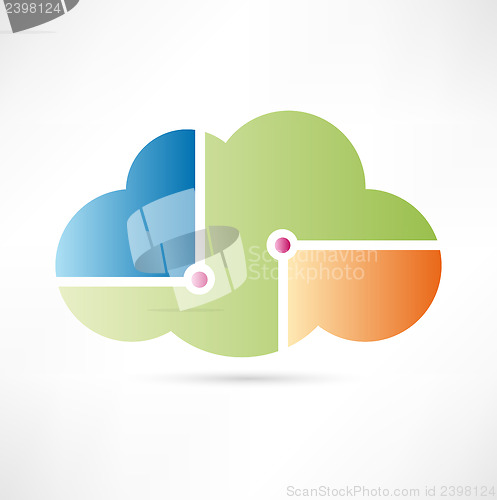 Image of Cloud computing icon