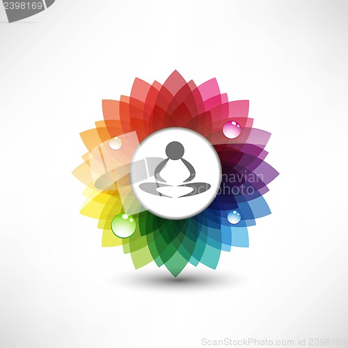Image of Yoga. Illustration meditation