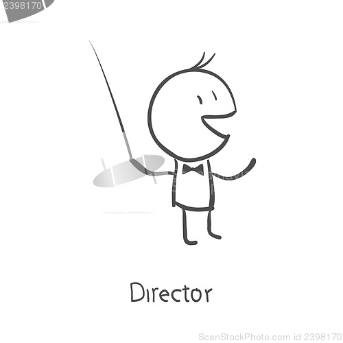 Image of orchestra conductor directing