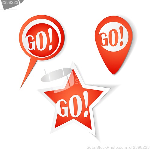 Image of Go! Bubbles. Stickers set