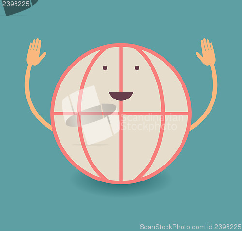 Image of Happy smiling globe