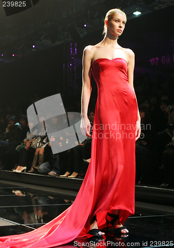 Image of Model on the catwalk