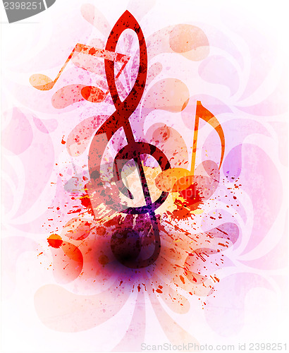 Image of Abstract music background