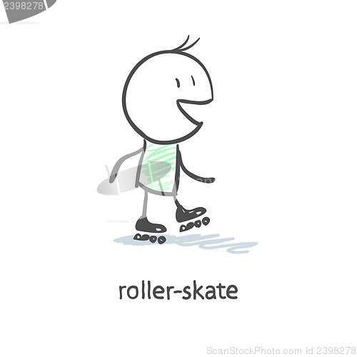 Image of Rider on roller skates