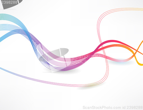 Image of  abstract elegant wave design background