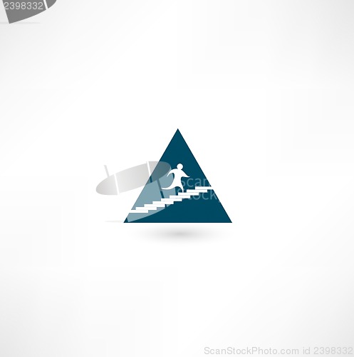 Image of Up the pyramid icon