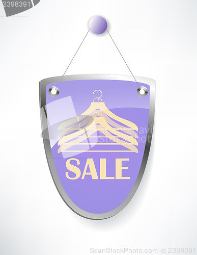 Image of The shield, sale sign.