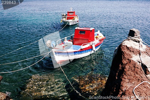 Image of Akrotiri boats horizontal