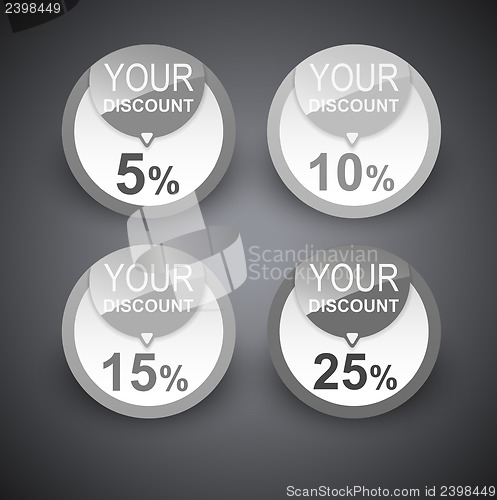 Image of Discount labels. Vector