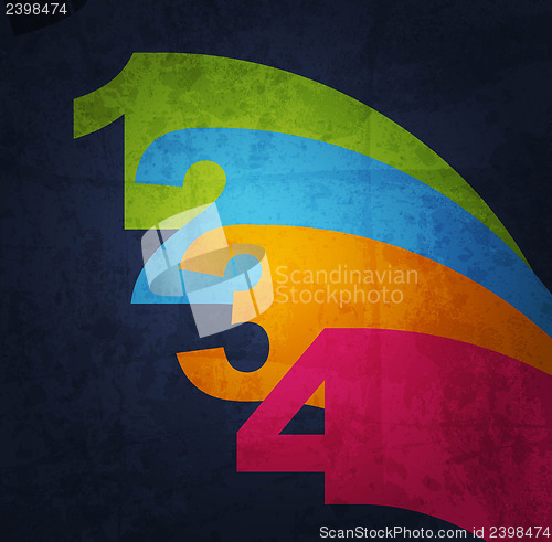 Image of Vector Paper number background
