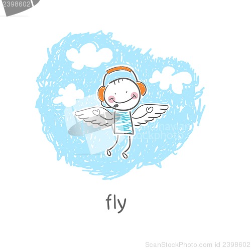 Image of Angel. Illustration.