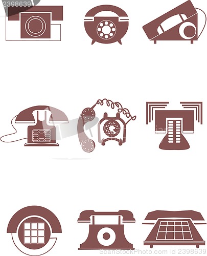 Image of old phone icons