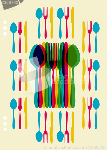 Image of menu card  design.