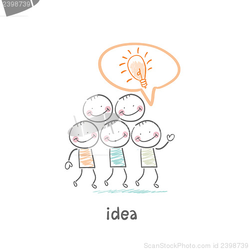 Image of man and idea