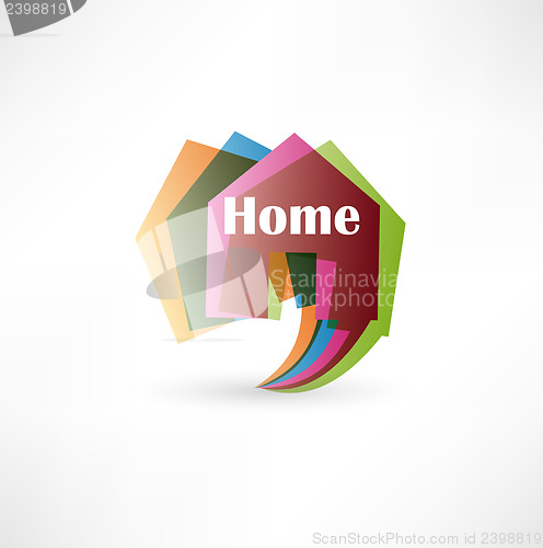 Image of Real estate concept design element speech bubble