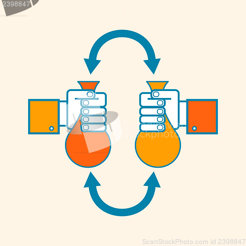 Image of money exchange concept