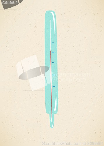 Image of Medical Thermometer Retro Poster