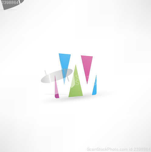 Image of Abstract icon based on the letter