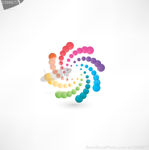 Image of Design elements with spiral motion.