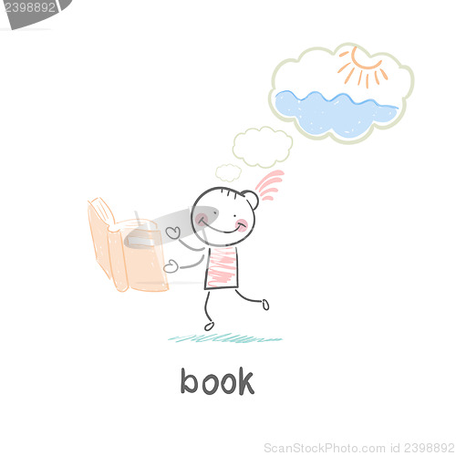 Image of Man and book