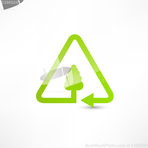 Image of illustration of recycle symbol.