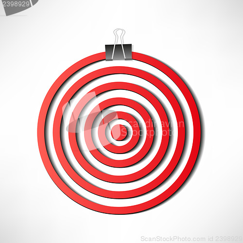 Image of Red darts target