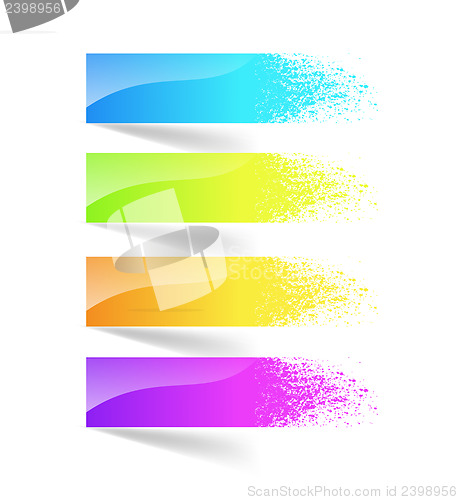 Image of Colorful ink splash banner.