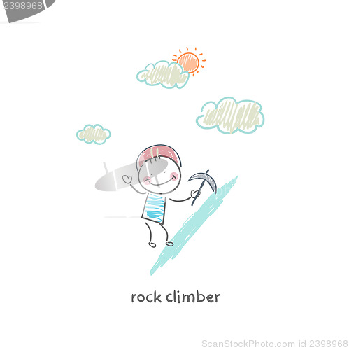 Image of Rock climber