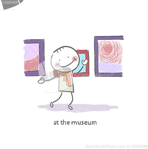 Image of Man at the Museum