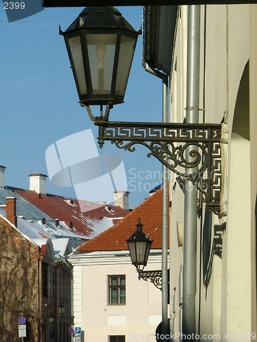 Image of lanterns on a wall