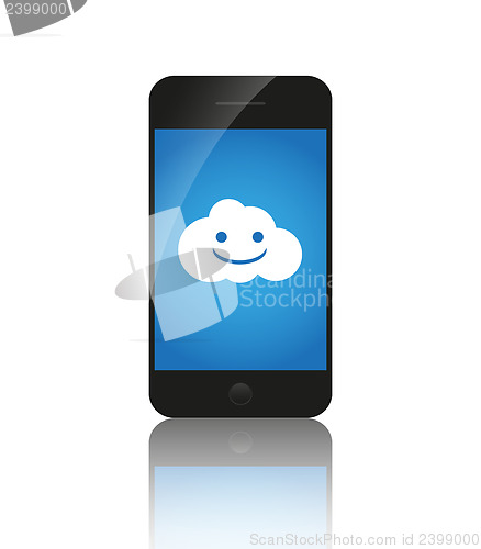 Image of Cloud computing on mobile,