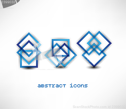 Image of Business abstract icons set