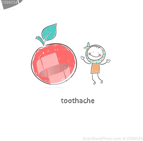 Image of Toothache. Illustration.