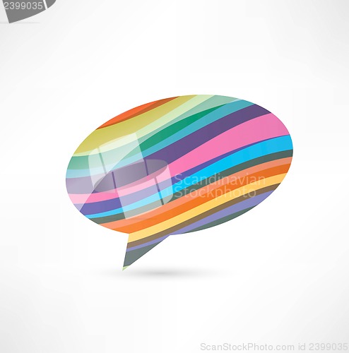 Image of abstract talking bubble