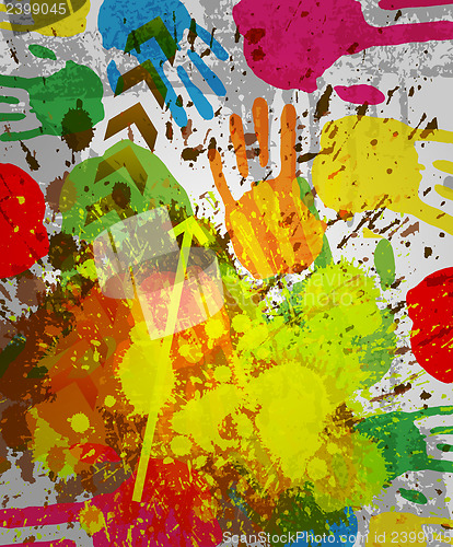 Image of abstract grunge background for design