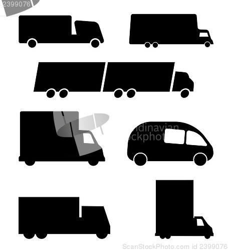 Image of different truck symbols