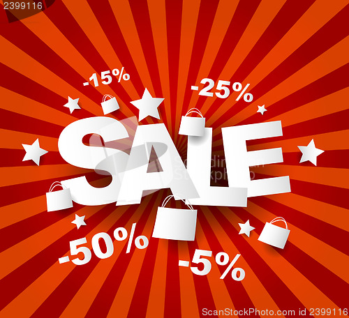 Image of Sale poster with percent discount