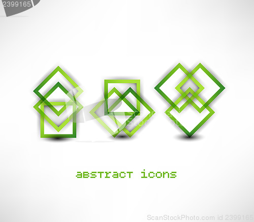 Image of Business abstract icons set