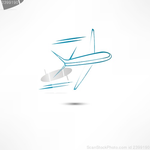Image of Flying airplane