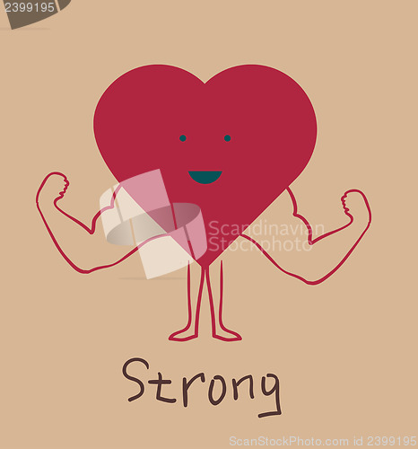 Image of strong heart