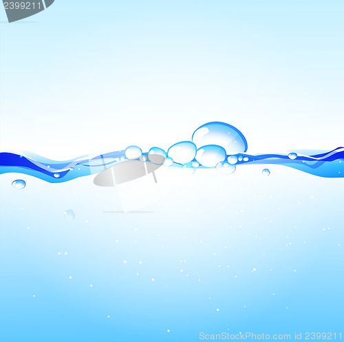 Image of Water background. Illustration of a fresh and clean water