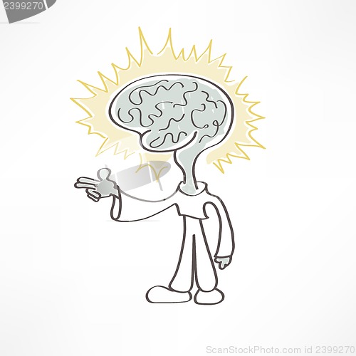 Image of man brain icon