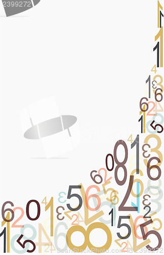 Image of number background