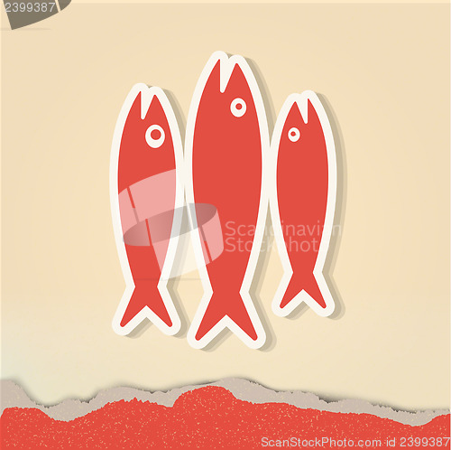 Image of vintage retro fish